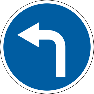Дорожній знак 4.3 — Рух ліворуч