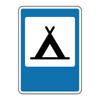 Дорожній знак 6.18 — Кемпінг