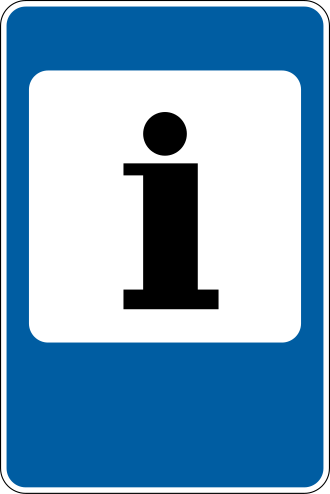 Дорожній знак 6.9 — Пункт довідкової служби