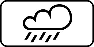 Дорожній знак 7.13 — Вологе покриття