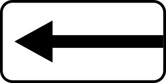 Дорожній знак 7.3.2 — Напрямок дії